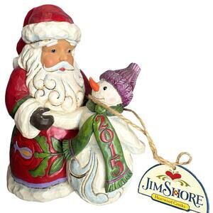 Jim Shore Jolly Smiles Santa Snowman 2015 Christmas Figurine 4051217